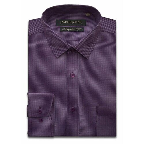 Рубашка Imperator, размер 38 ворот/176-182, фиолетовый