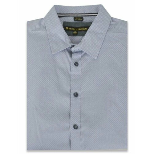 Рубашка Maestro, размер 48/L/178-186/42 ворот, серый