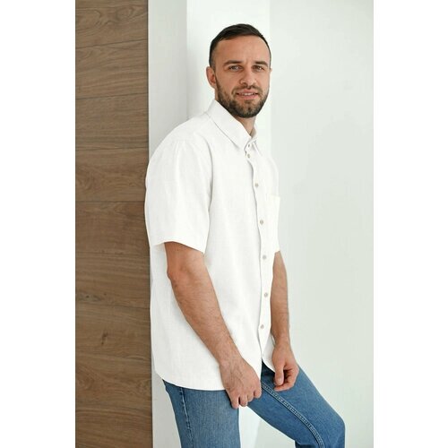 Рубашка Оптима Трикотаж, размер 52, белый