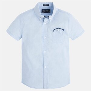 Школьная рубашка Mayoral, размер 110, голубой