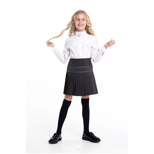 Школьная юбка Инфанта, мини, размер 158-76, серый
