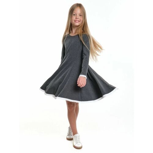Школьное платье Mini Maxi, размер 134, серый