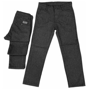 Школьные брюки , повседневный стиль, размер 116, черный