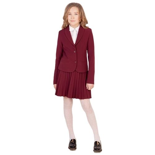 Школьный пиджак Инфанта, карманы, размер 170-100, серый