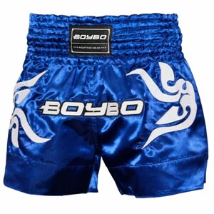 Шорты Boybo Шорты для тайского бокса, размер S, синий