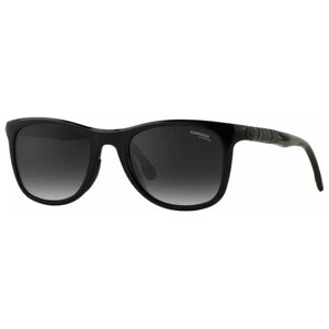 Солнцезащитные очки CARRERA, прямоугольные, оправа: пластик, с защитой от УФ, для мужчин, черный