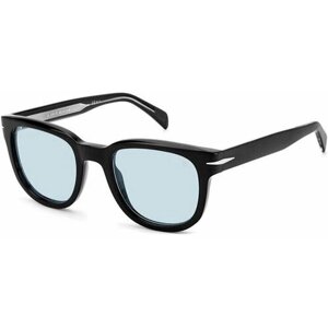 Солнцезащитные очки David Beckham, квадратные, оправа: пластик, фотохромные, с защитой от УФ, для мужчин, черный