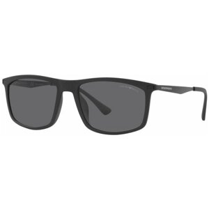 Солнцезащитные очки EMPORIO ARMANI, черный, серый