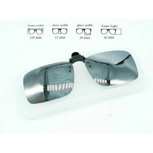 Солнцезащитные очки Fedrov, прямоугольные, оправа: металл, поляризационные, с защитой от УФ, зеркальные, горчичный
