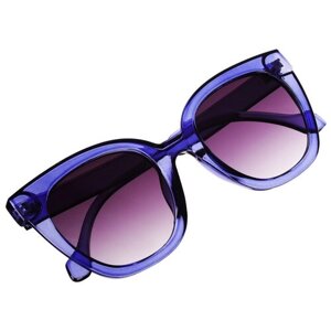 Солнцезащитные очки Galante, клабмастеры, оправа: пластик, с защитой от УФ, для женщин, синий