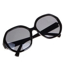 Солнцезащитные очки Galante, шестиугольные, оправа: пластик, с защитой от УФ, для женщин, черный