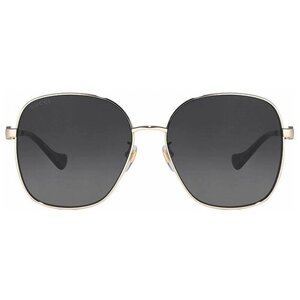 Солнцезащитные очки GUCCI Gucci 1089SA 001, серый, золотой