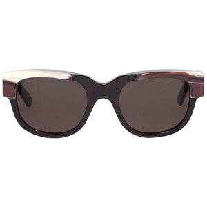Солнцезащитные очки GUCCI Gucci 1165S 002, белый, коричневый