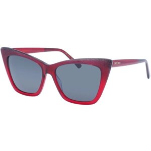 Солнцезащитные очки Jimmy Choo, кошачий глаз, для женщин, красный