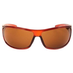 Солнцезащитные очки Kanevin, прямоугольные, оправа: пластик, спортивные, коричневый