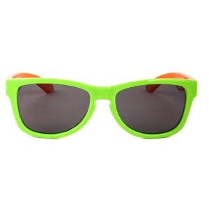 Солнцезащитные очки Keluona, прямоугольные, оправа: пластик, гибкая оправа/дужки, поляризационные, зеленый