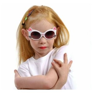 Солнцезащитные очки Мастер К., оправа: пластик, для девочек, мультиколор