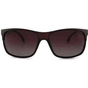 Солнцезащитные очки Matrix, квадратные, оправа: пластик, поляризационные, для мужчин, коричневый