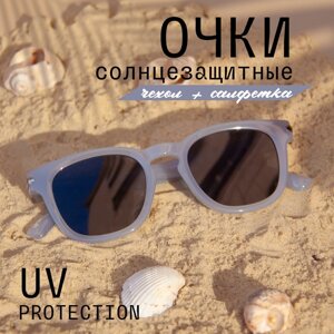 Солнцезащитные очки MI1010-C4, вайфареры, оправа: пластик, поляризационные, с защитой от УФ, для женщин, серый