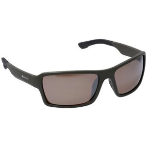 Солнцезащитные очки Mikado, прямоугольные, спортивные, поляризационные, зеркальные, для мужчин, коричневый