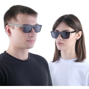 Солнцезащитные очки Onesun, квадратные, оправа: пластик, для девочек, черный