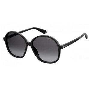 Солнцезащитные очки Polaroid, квадратные, поляризационные, для женщин, черный