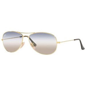 Солнцезащитные очки Ray-Ban, авиаторы, оправа: металл, градиентные, с защитой от УФ, серый