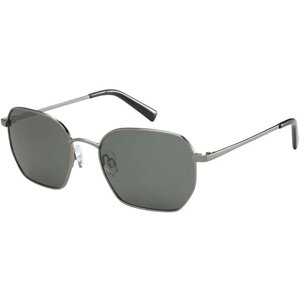 Солнцезащитные очки StyleMark, прямоугольные, оправа: металл, поляризационные, с защитой от УФ, устойчивые к появлению царапин, черный