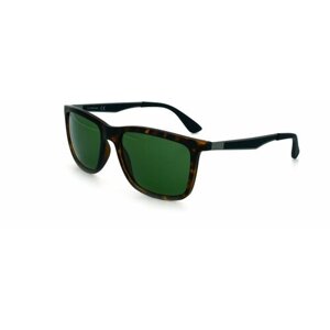 Солнцезащитные очки Uspa, квадратные, оправа: пластик, с защитой от УФ, коричневый