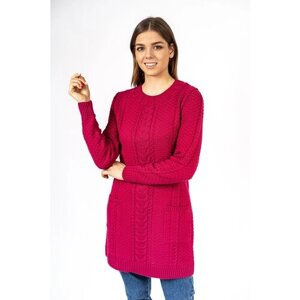 Туника женская вязаная Ж0474б ANRI knitwear удлиненная полуприлегающего силуэта 58р