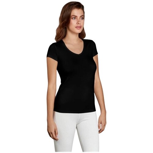 Женское термобелье футболка с V-образным вырезом белая Doreanse Thermalwear 8580 L (48)