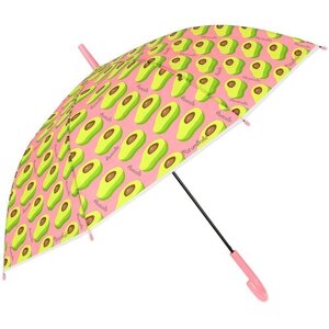 Зонт-трость механика, 8 спиц, оранжевый