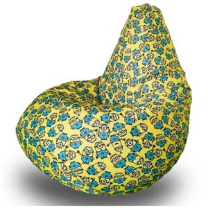 Bean Joy кресло-мешок Груша, размер XXL, оксфорд, Миньоны