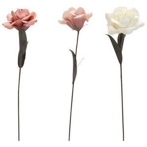 Декоративные искусственные цветы "Розы", 3 штуки