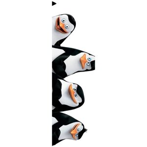 Instalook Наволочка с принтом "Пингвины из Мадагаскара" 30x60 см