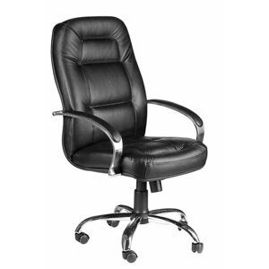 Компьютерное кресло Ника CH офисное, обивка: натуральная кожа, цвет: черный