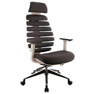 Кресло эргономичное Everprof Ergo Grey высота 111-117 см, макс. нагрузка 120 кг, обивка ткань, ролики для паркета EP-Ergo Fabric Grey серый