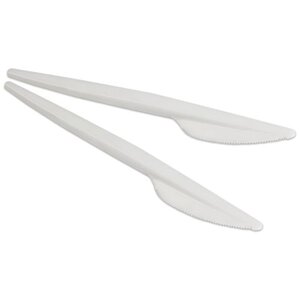 Лайма Ножи одноразовые пластиковые Эталон, 16.5 см, 100 шт., белый