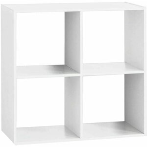 Стеллаж Куб 4 секции белый 720*330*722 мм для игрушек и книг