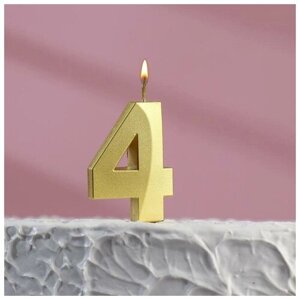 Свеча в торт цифра "4"