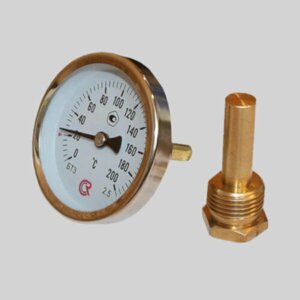 Термометр биметаллический БТ-31.211(0-200С)G1/2.46.2,5