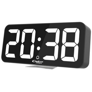 Часы настольные Спектр СК3210-Ч-Б черный / белый 0.18 кг 7.8 см 17.7 см темный 3.3 см