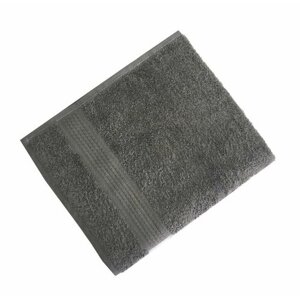 Махровое гладкокрашеное полотенце 40*70 см 460 г/м2 (Серый)