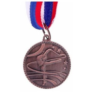 Медаль тематическая "Гимнастика", бронза, d=3.5 см