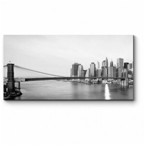 Модульная картина Панорама Манхэттена 100x50