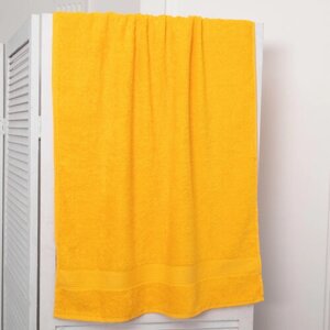 Полотенце махровое 50*90 "Ярко-желтый", плотность 460гр, 100% хлопок, для лица, для рук