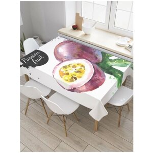 Скатерть прямоугольная JoyArty на кухонный стол "Маракуйя" из оксфорда, 180x145 см