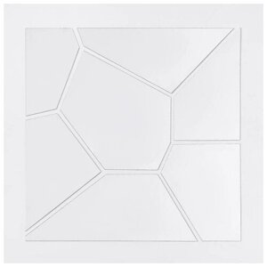 Декор настенный, зеркальный, квадрат 20 см, серебро 6847531