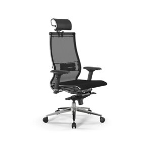 Кресло Samurai L2-5D, кресло офисное, кресло компьютерное, кресло для дома и офиса, кресло Metta (Черный)
