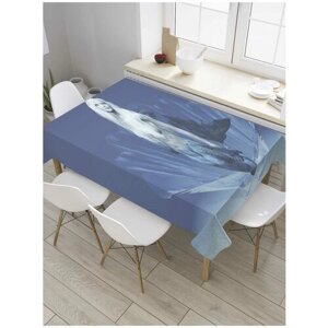 Скатерть прямоугольная JoyArty на кухонный стол "Волшебство русалки" из оксфорда, 120x145 см